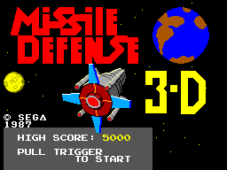 Missile Defense 3D screenshot 2 for Sega Master System